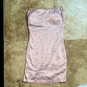 Tube Top Jeweled Body Con Dress